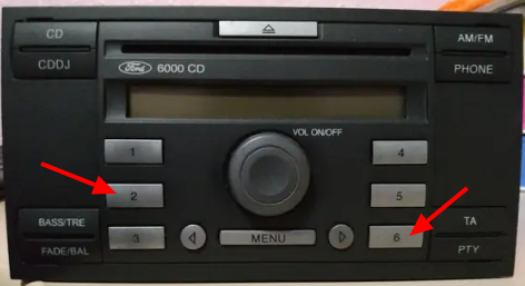 Aspecto de una radio Ford de la serie V Aspecto de una radio Ford de la serie V