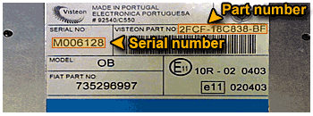 Averiguar código radio Fiat Stilo Visteon