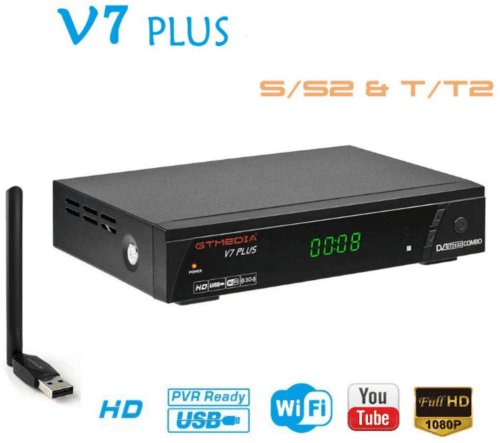 GTmedia V7plus configuración y manuales